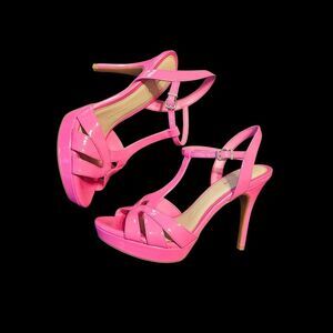 Gianni Bini Hot Pink Strappy Heels